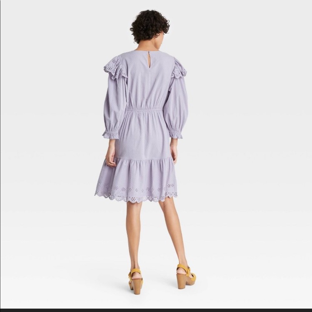 Ruffled sleeve dress - Picture 3 of 6